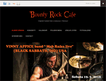 Tablet Screenshot of bountyrockcafe.cz